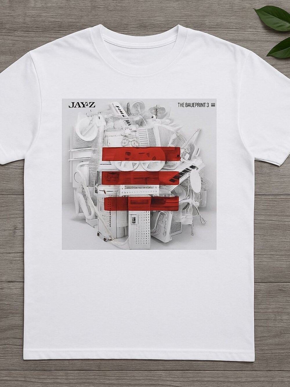 Vintage Jazz Graphic T-Shirt White Music Collage Unisex Streetwear Tee